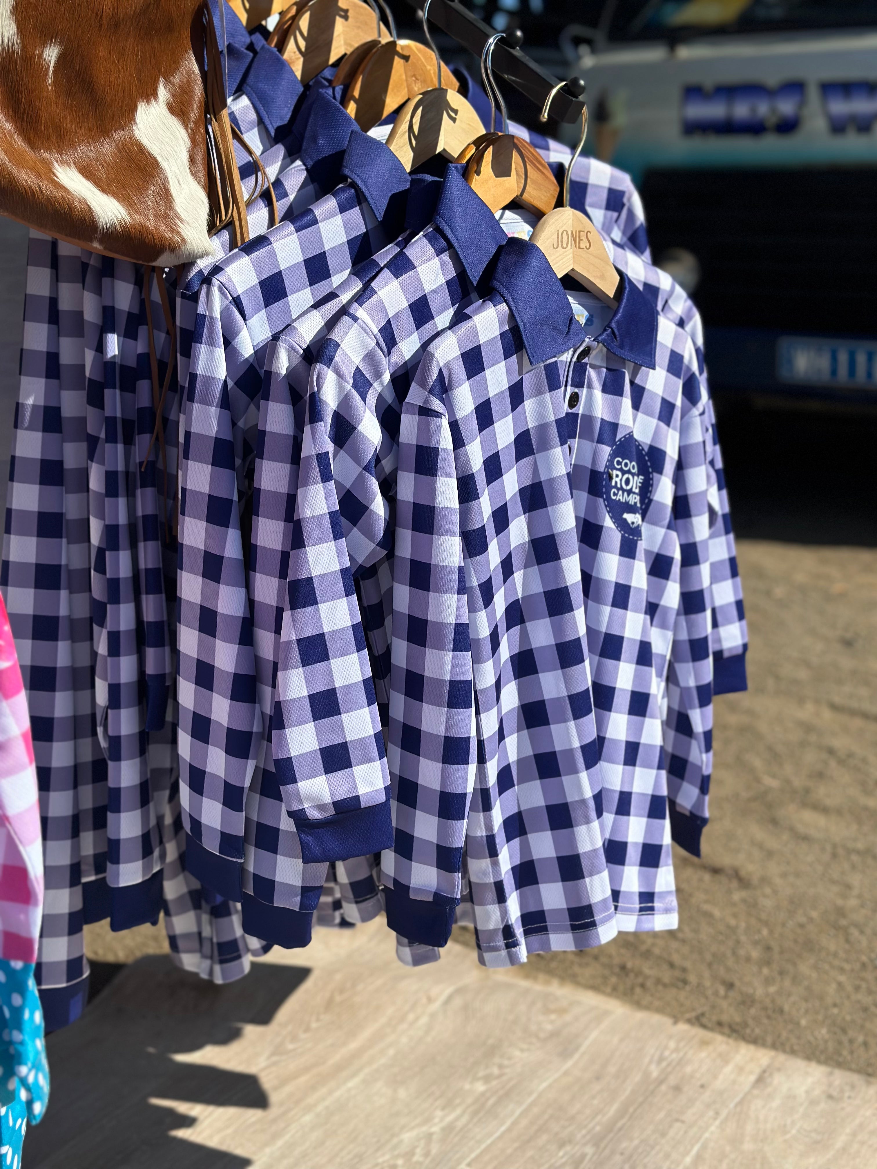 Coonamble Rodeo Fishing Shirt - Indigo Gingham – Jones Made