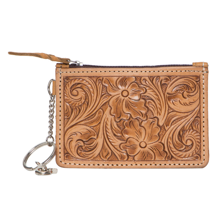 Tooled Leather Card Holder