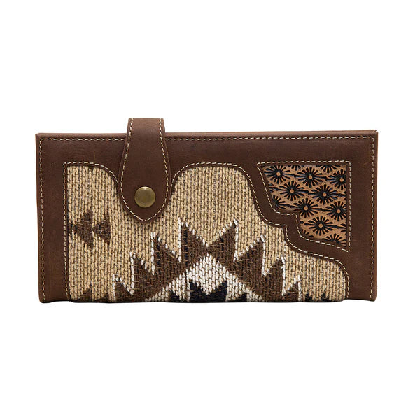 Bonnie Tooled Leather and Rug Wallet