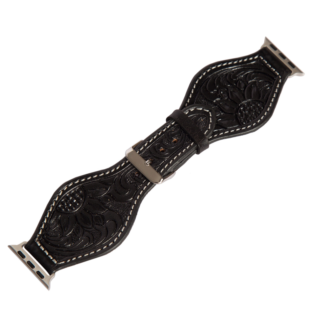 SUNNY - Tooled Leather Watch Band